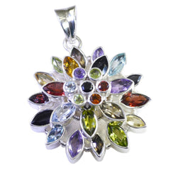 Micaela Multicolor Ethnic Pendant for Everyday Style Multi Stone multicolor Multicolor