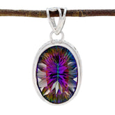 Inès Multicolor Ethnic Pendant for Stylish Jewelry Mystic Quartz multicolor Multicolor