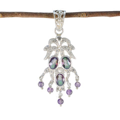 Yasmine multicolor Bubble Featherlight Pendant Multi Stone multicolor Multicolor