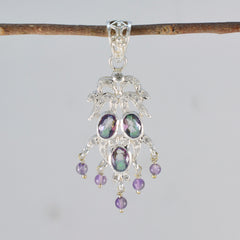 Yasmine multicolor Bubble Featherlight Pendant