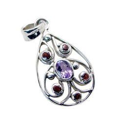 Nella Multicolor Filigree Pendant with Gemstones