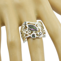 Zoey Multicolor Filigree Ring – Stylish Silver Jewelry