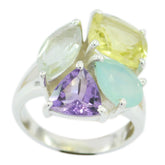 Zoe Multicolor Gemstone Cocktail Ring for Every Occasion Multi Stone Multicolor