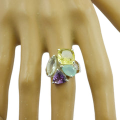 Zoe Multicolor Gemstone Cocktail Ring for Every Occasion