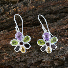 Ivana Multicolor Gemstone Dangle Earrings for Every Occasion