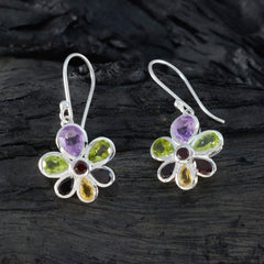 Ivana Multicolor Gemstone Dangle Earrings for Every Occasion