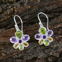 Isadora Multicolor Gemstone Dangle Earrings for All Occasions