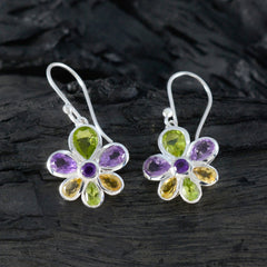 Isadora Multicolor Gemstone Dangle Earrings for All Occasions