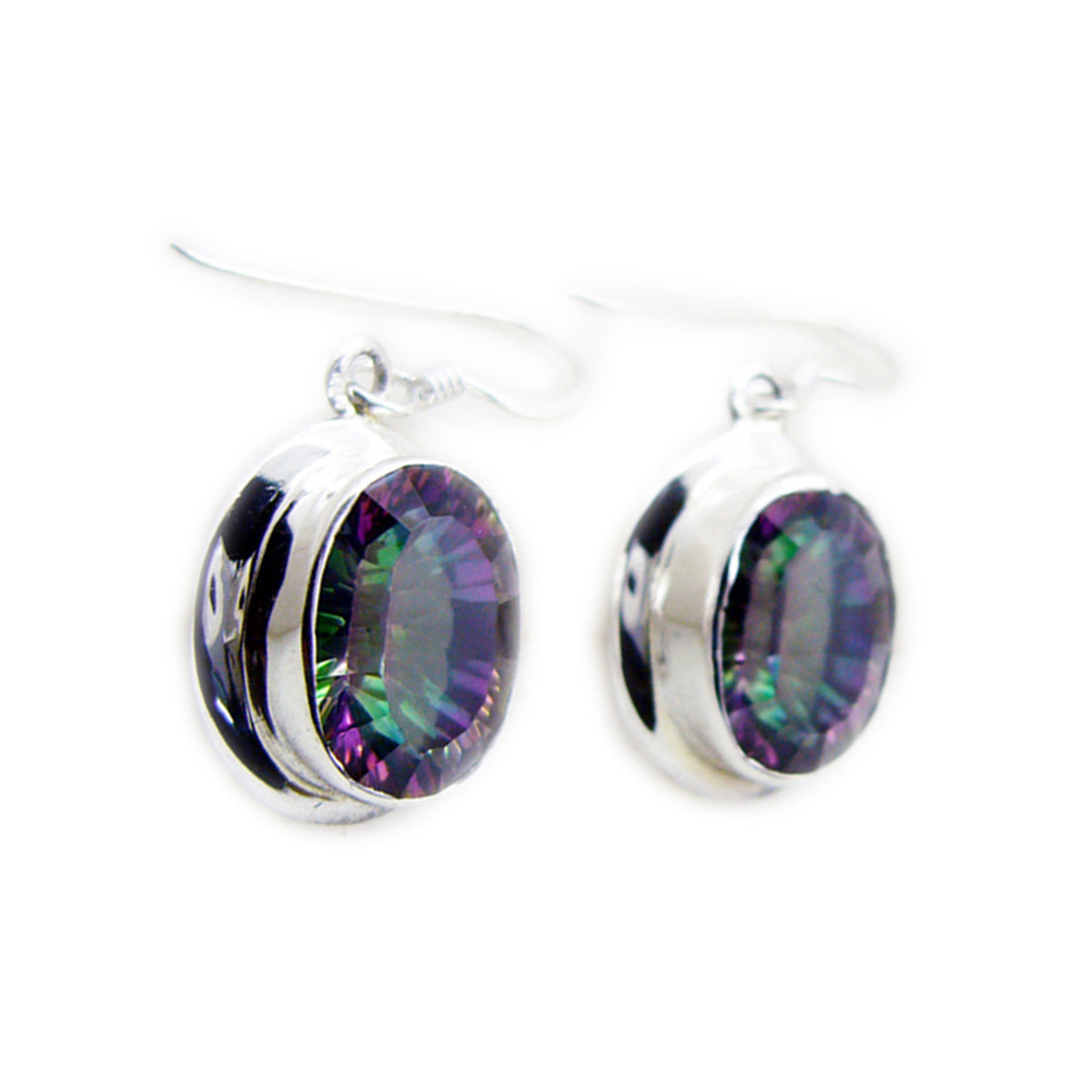 Naomi Multicolor Gemstone Dangle Earrings for Glam Mystic Quartz multicolor Dangle