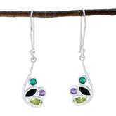 Alice Multicolor Gemstone Dangle Earrings for Every Occasion Multi multicolor Dangle