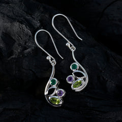 Alice Multicolor Gemstone Dangle Earrings for Every Occasion