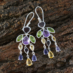 Rina Multicolor Gemstone Dangle Earrings for Every Occasion