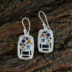 Isadora Multicolor Gemstone Dangle Earrings