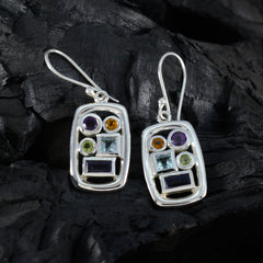 Isadora Multicolor Gemstone Dangle Earrings