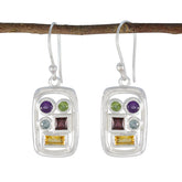 Florencia Multicolor Gemstone Dangle Earrings Multi multicolor Dangle