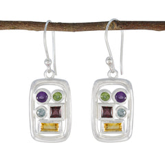 Florencia Multicolor Gemstone Dangle Earrings Multi multicolor Dangle