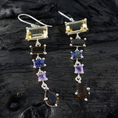 Pauline Multicolor Gemstone Dangle Earrings
