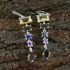 Pauline Multicolor Gemstone Dangle Earrings