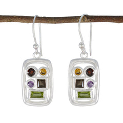 Elena Multicolor Gemstone Earrings for Everyday Glam Multi multicolor Dangle