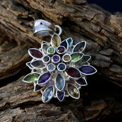 Lucia Multicolor Gemstone Pendant for Everyday Glam