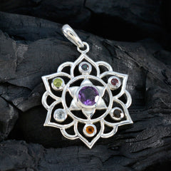 Pauline Multicolor Gemstone Pendant for Elegant Style