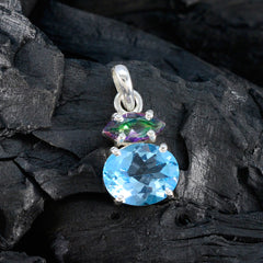 Yasmine Multicolor Gemstone Pendant for Everyday Glam
