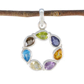 Katarina Multicolor Gemstone Pendant for Everyday Glam Multi Stone multicolor Multicolor