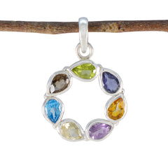 Katarina Multicolor Gemstone Pendant for Everyday Glam Multi Stone multicolor Multicolor