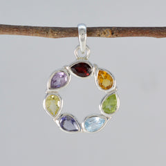 Isabella Multicolor Gemstone Pendant for Every Occasion