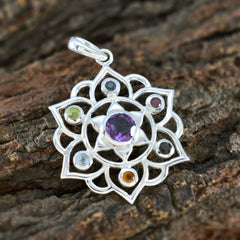 Pauline Multicolor Gemstone Pendant for Elegant Style