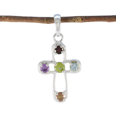 Giulia Multicolor Gemstone Pendant for Everyday Glam Multi Stone multicolor Multicolor