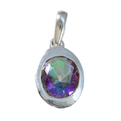 Claire Multicolor Gemstone Pendant for Every Occasion Mystic Quartz multicolor Multicolor