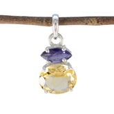 Zoey Multicolor Gemstone Pendant for Everyday Elegance Multi Stone multicolor Multicolor