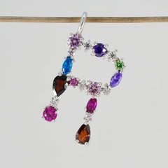 Nisa Multicolor Gemstone Pendant for Vibrant Style
