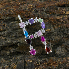 Nisa Multicolor Gemstone Pendant for Vibrant Style