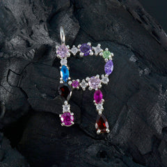 Nisa Multicolor Gemstone Pendant for Vibrant Style