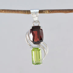 Zoe Multicolor Gemstone Pendant in Elegant Design