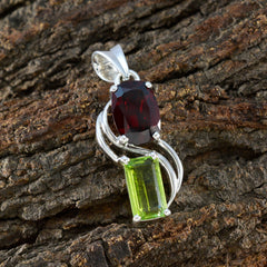 Zoe Multicolor Gemstone Pendant in Elegant Design