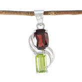 Zoe Multicolor Gemstone Pendant in Elegant Design Multi Stone multicolor Multicolor