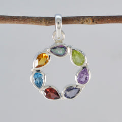 Layla Multicolor Gemstone Pendant for Fashion Jewelry