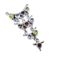 Harper Multicolor Gemstone Pendant for Everyday Elegance