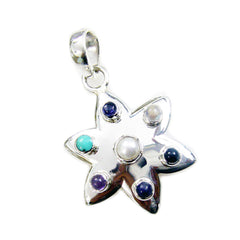 Riyo Sarah Multicolor Gemstone Pendant for Everyday Wear