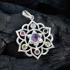Scarlett Multicolor Gemstone Pendant for Every Occasion