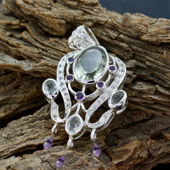 Leah Multicolor Gemstone Pendant with Elegant Design