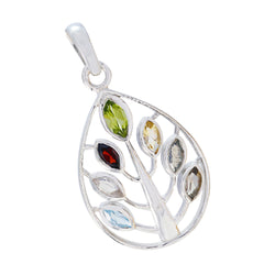 Abigail Multicolor Gemstone Pendant for Unique Style