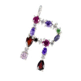 Zoey Multicolor Gemstone Pendant for Fashion Jewelry Multi Stone multicolor Multicolor