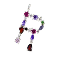 Zoey Multicolor Gemstone Pendant for Fashion Jewelry Multi Stone multicolor Multicolor