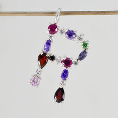 Zoey Multicolor Gemstone Pendant for Fashion Jewelry