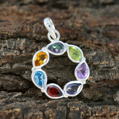Layla Multicolor Gemstone Pendant for Fashion Jewelry