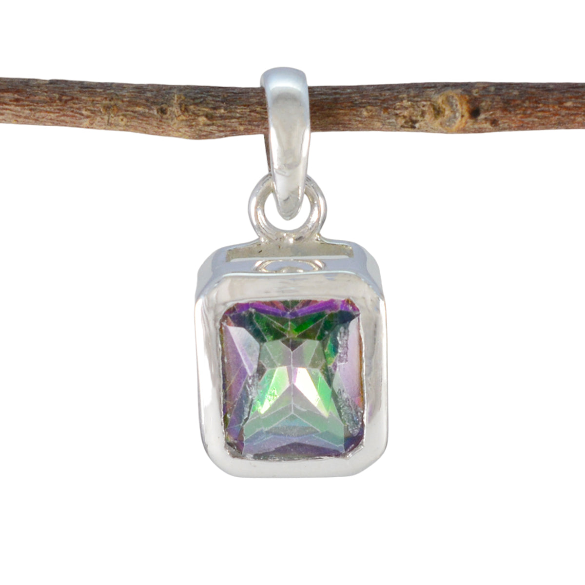 Luisa Multicolor Gemstone Pendant for Every Occasion Mystic Quartz multicolor Multicolor